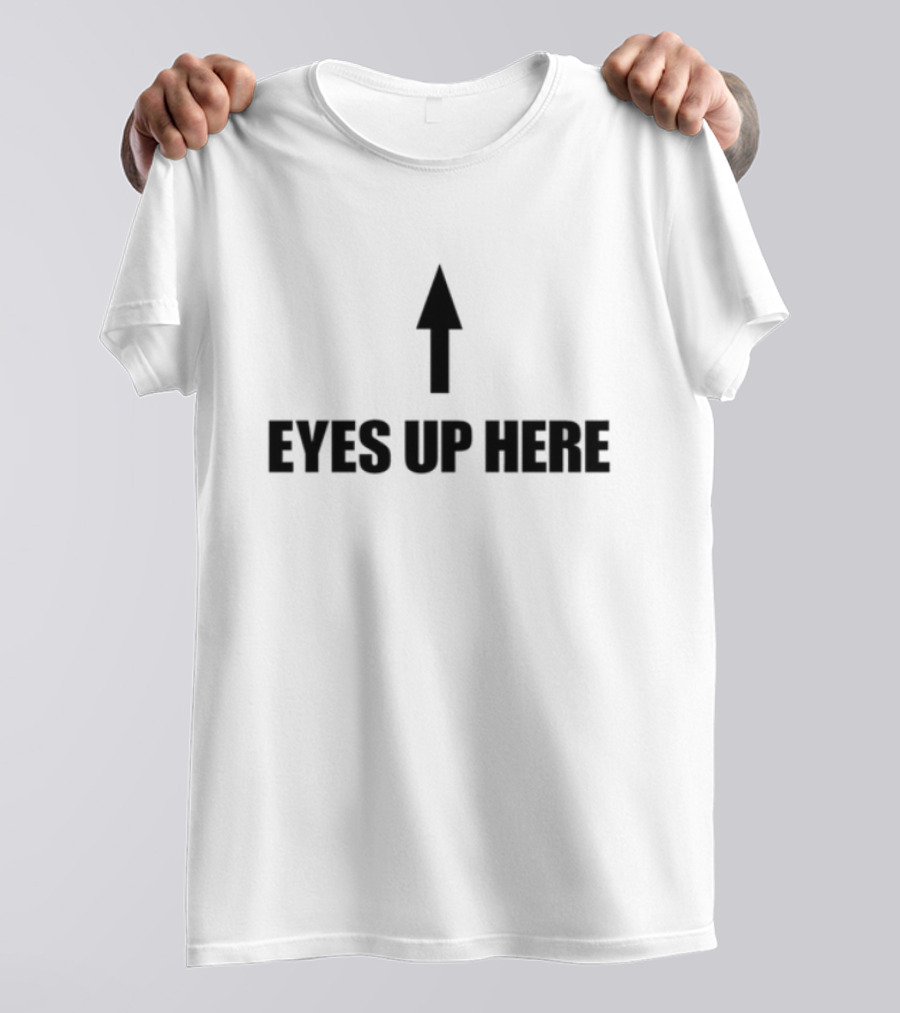 Cowboys Of Habit Eyes Up Here Arrow Graphic T-Shirt