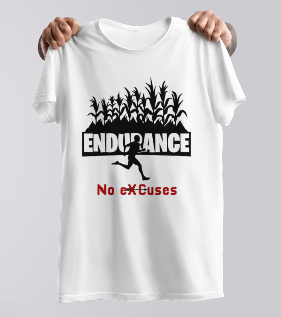 Endurance Cross Country Runner No Excuses Athlete Determination T-Shirt