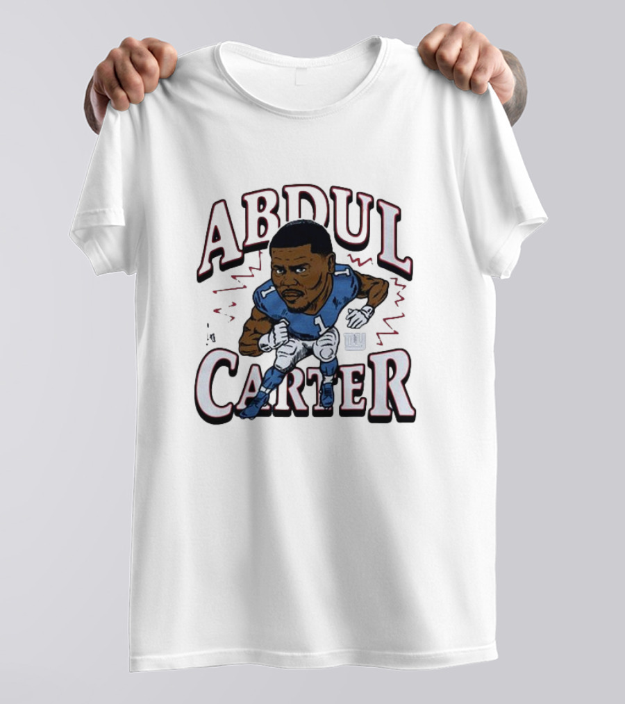 Abdul Carter Giants Football Number One Character Graphic T-Shirt