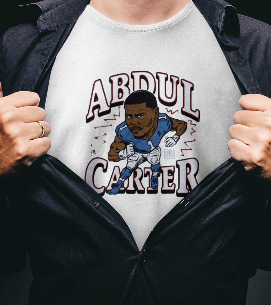 Abdul Carter Giants Football Number One Character Graphic T-Shirt