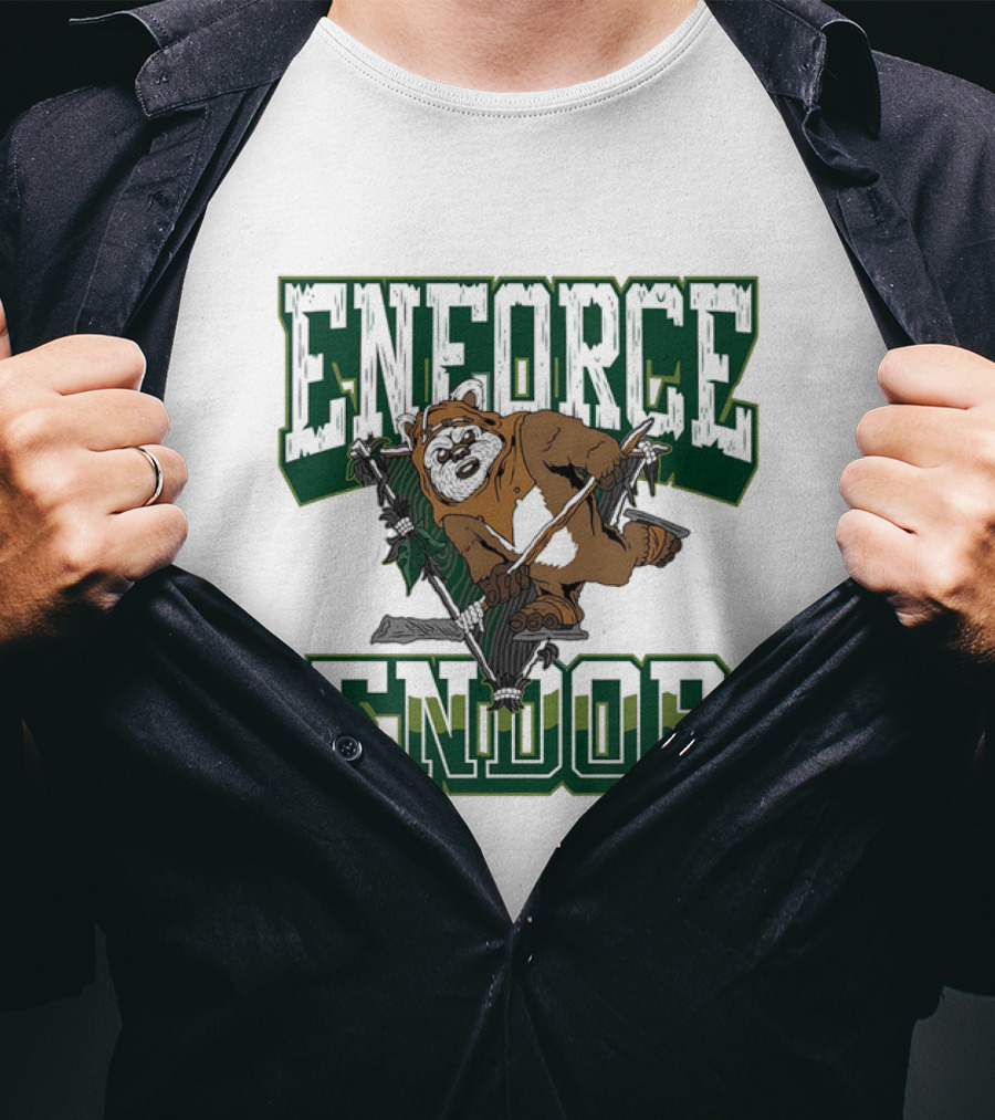 Enforce Endor Hockey Ewok Warrior T-Shirt