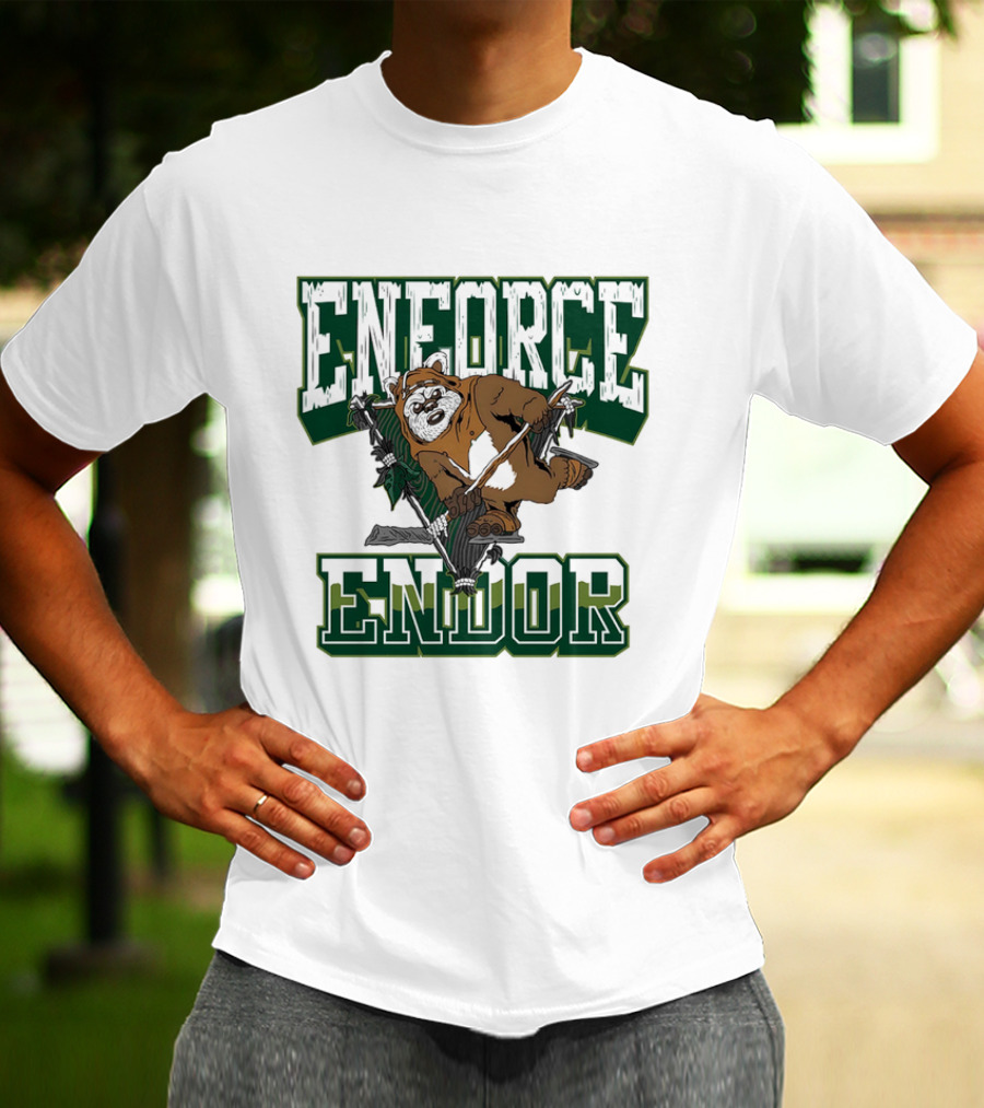 Enforce Endor Hockey Ewok Warrior T-Shirt
