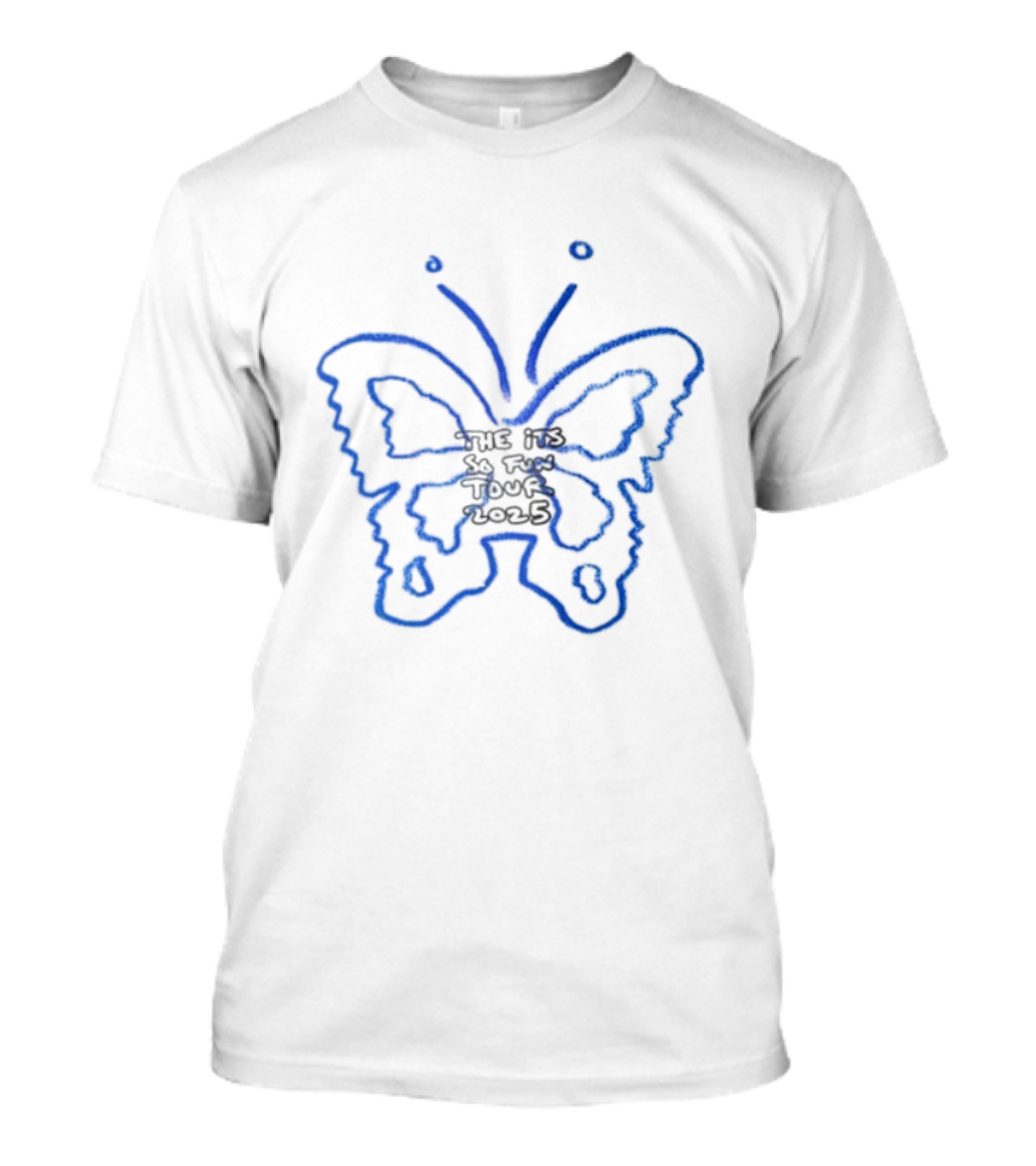 Girls Like Boys Who Listen To Grace Enger Blue Butterfly T-Shirt