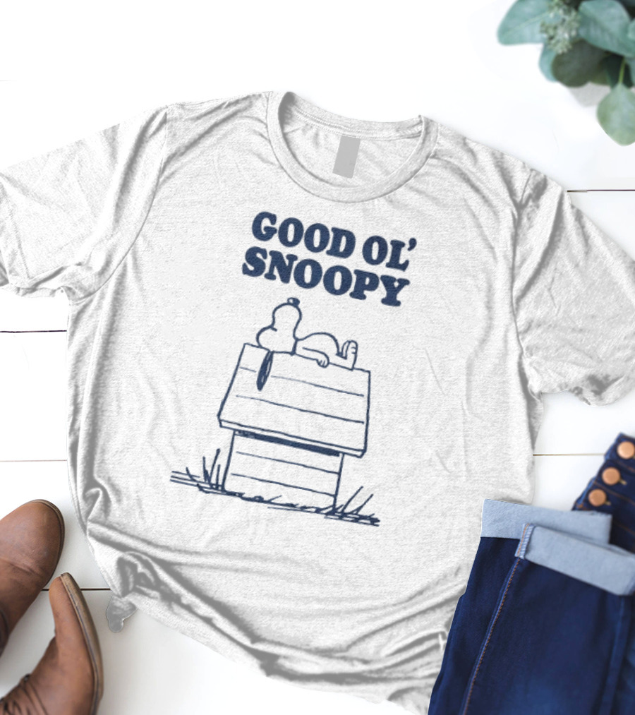 Good Ol’ Snoopy Lying On Doghouse T-Shirt