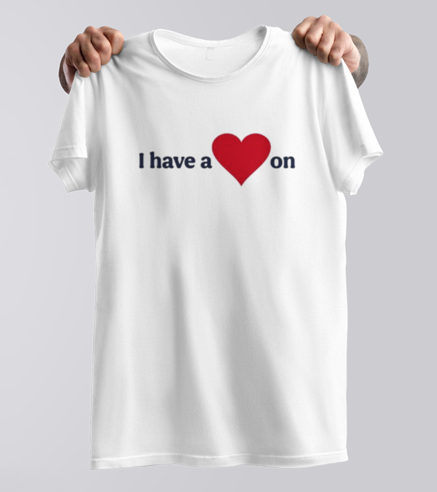 Familyfriendlyog I Have A Heart On Red Heart Design T-Shirt