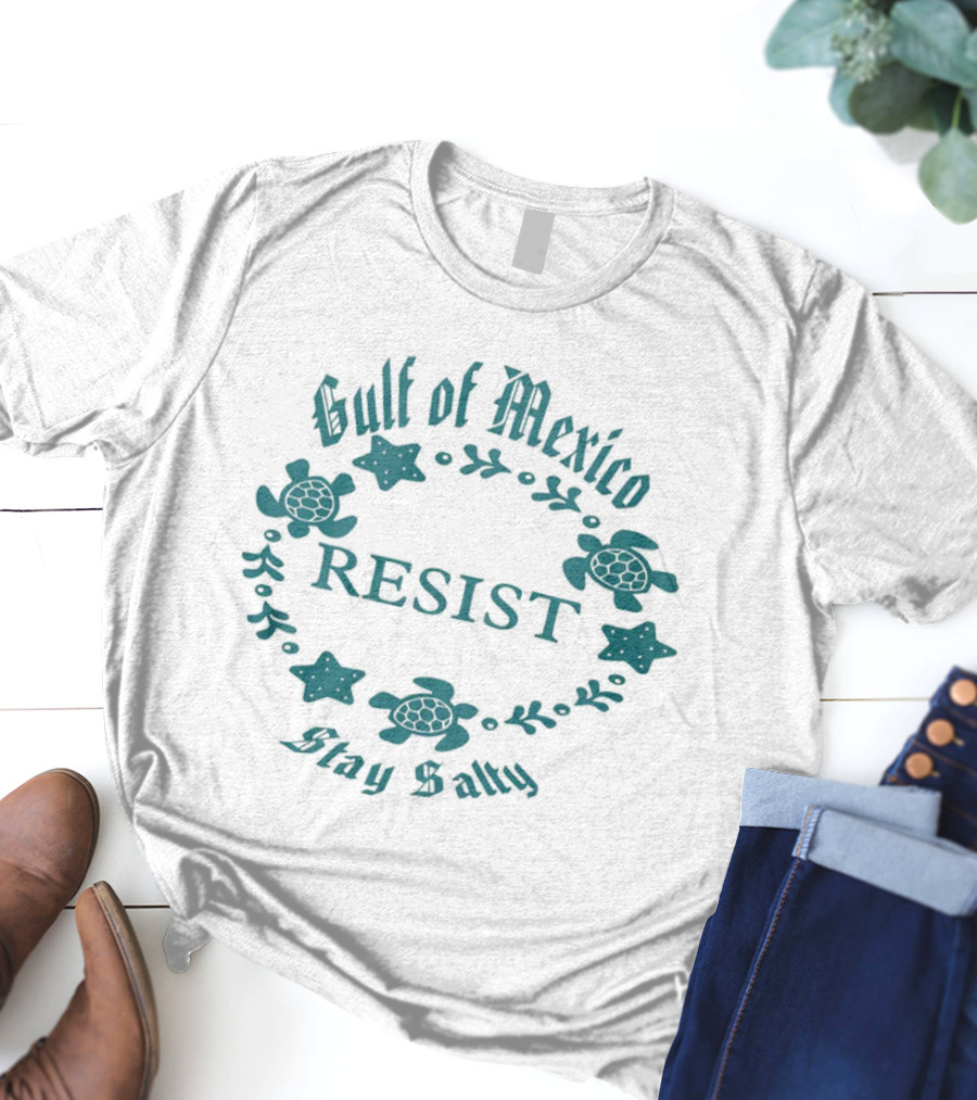 Gulf Of Mexico Resist Stay Salty Turtle T-Shirt