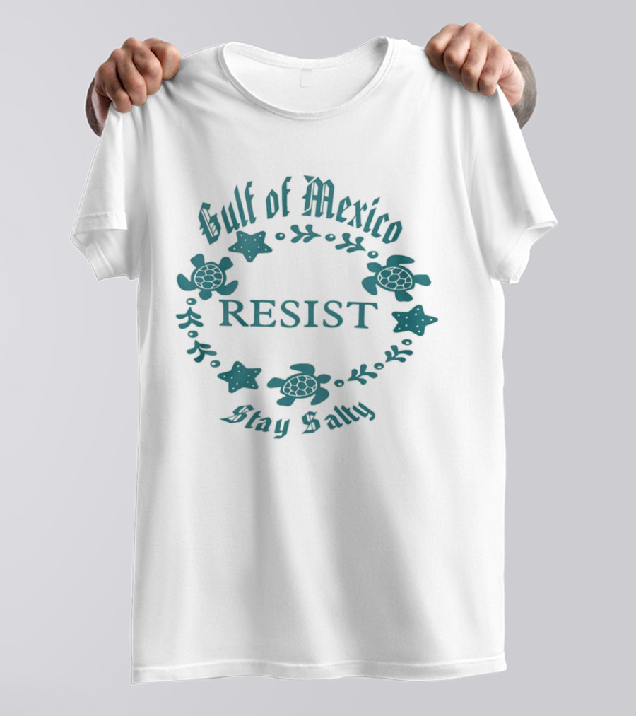 Gulf Of Mexico Resist Stay Salty Turtle T-Shirt