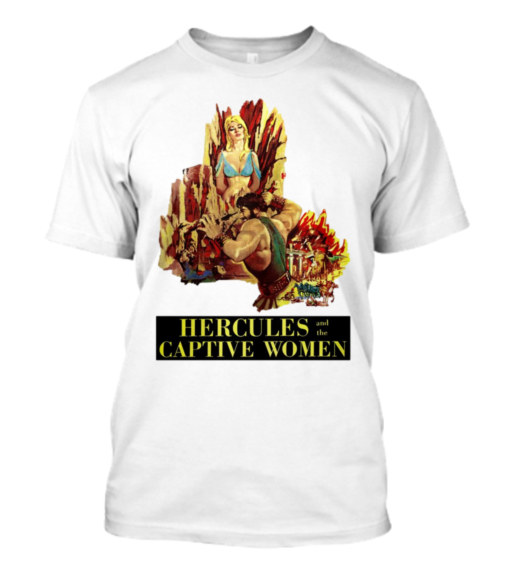 Hercules And The Captive Women Classic Movie Vintage Art T-Shirt