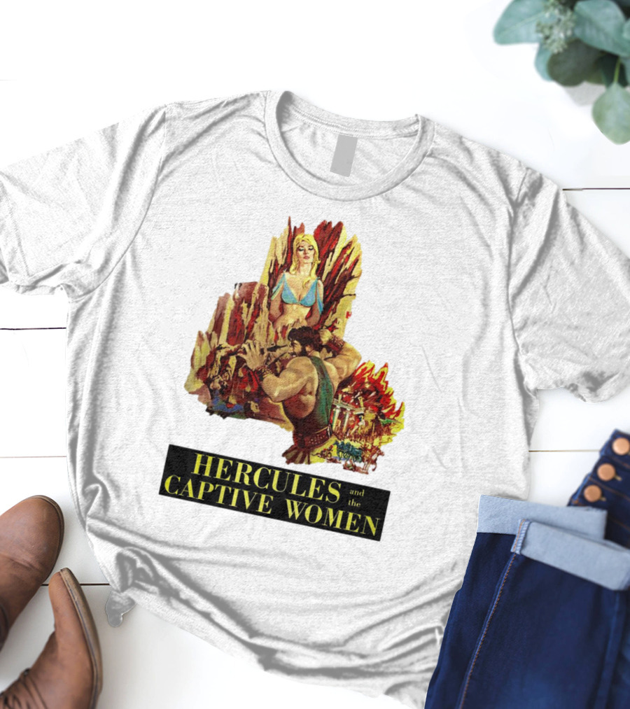Hercules And The Captive Women Classic Movie Vintage Art T-Shirt
