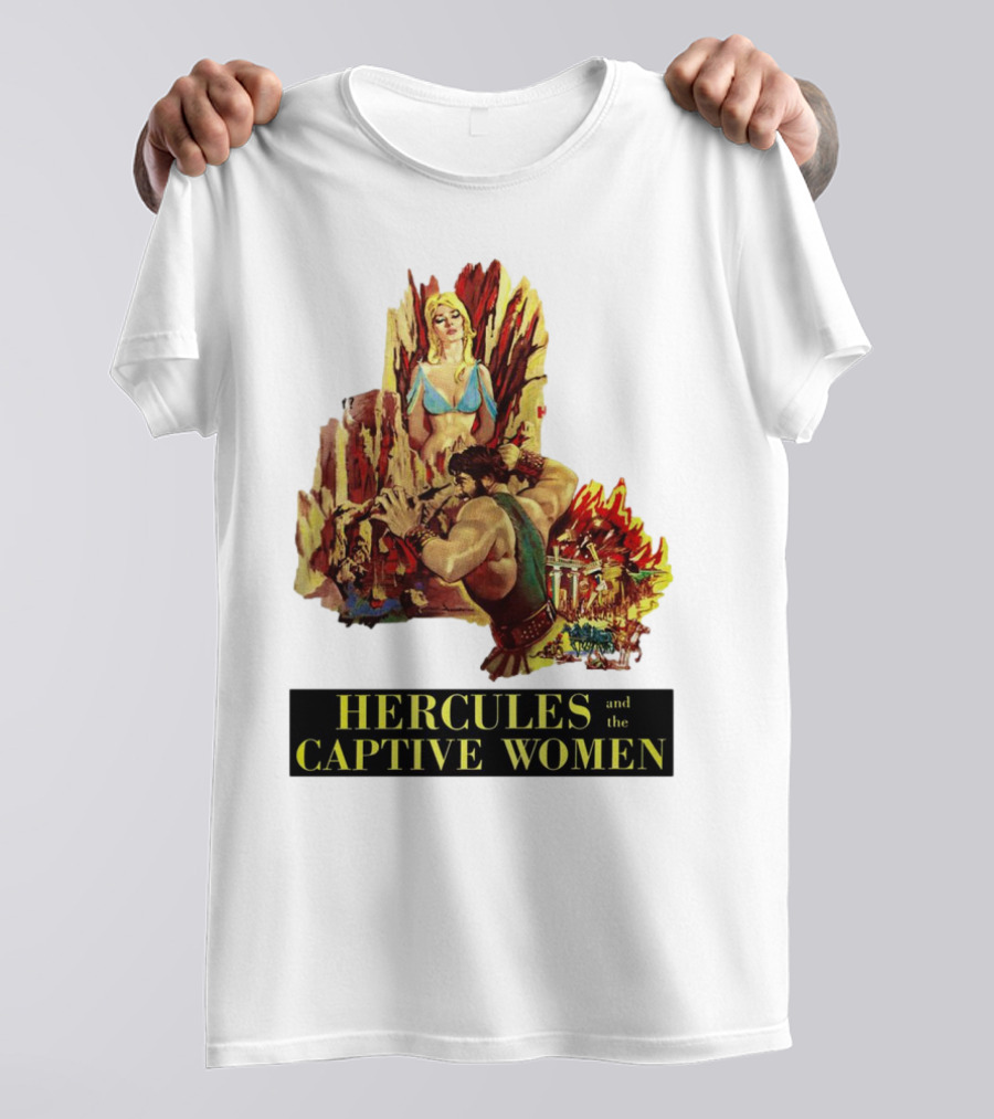Hercules And The Captive Women Classic Movie Vintage Art T-Shirt
