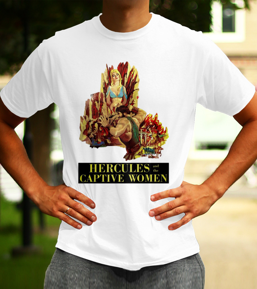 Hercules And The Captive Women Classic Movie Vintage Art T-Shirt
