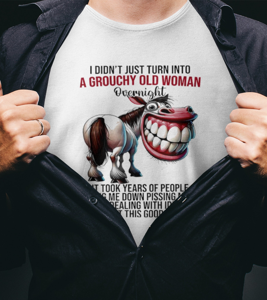A Grouchy Old Woman Horse I Didn’t Just Turn Into Overnight T-Shirt