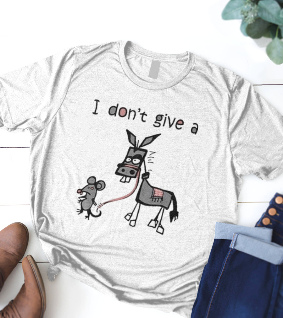 I Don’t Give A Rat Mouse Donkey T-Shirt