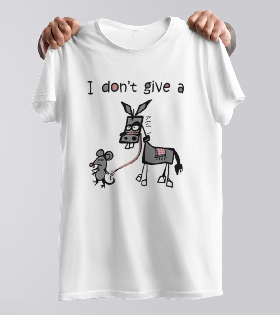 I Don’t Give A Rat Mouse Donkey T-Shirt