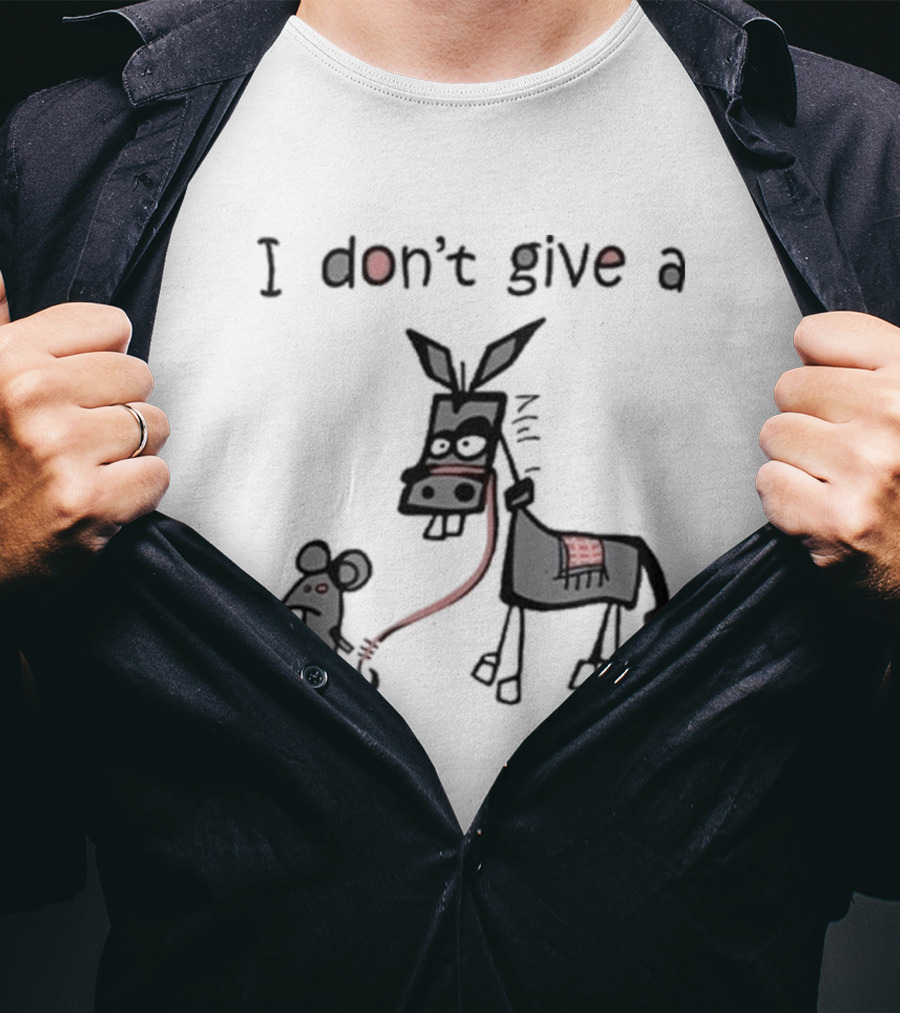 I Don’t Give A Rat Mouse Donkey T-Shirt