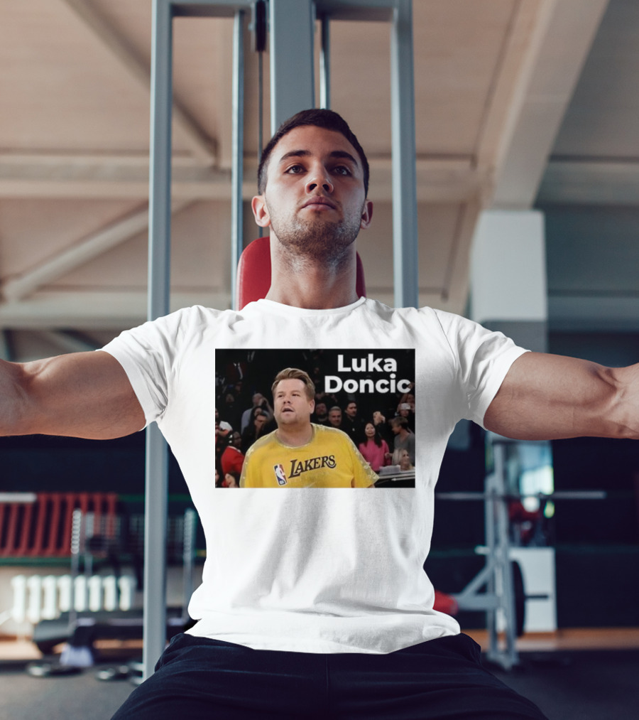 Luka Doncic James Corden Lakers NBA Fan T-Shirt