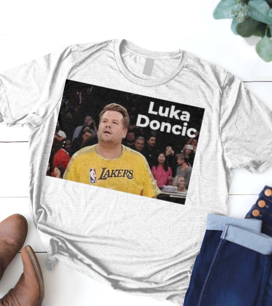 Luka Doncic James Corden Lakers NBA Fan T-Shirt