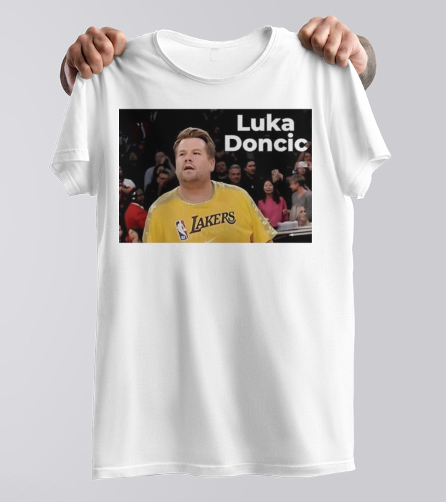 Luka Doncic James Corden Lakers NBA Fan T-Shirt