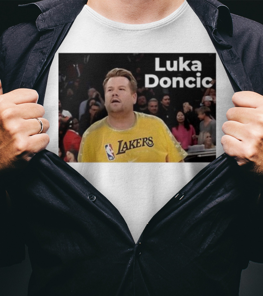 Luka Doncic James Corden Lakers NBA Fan T-Shirt