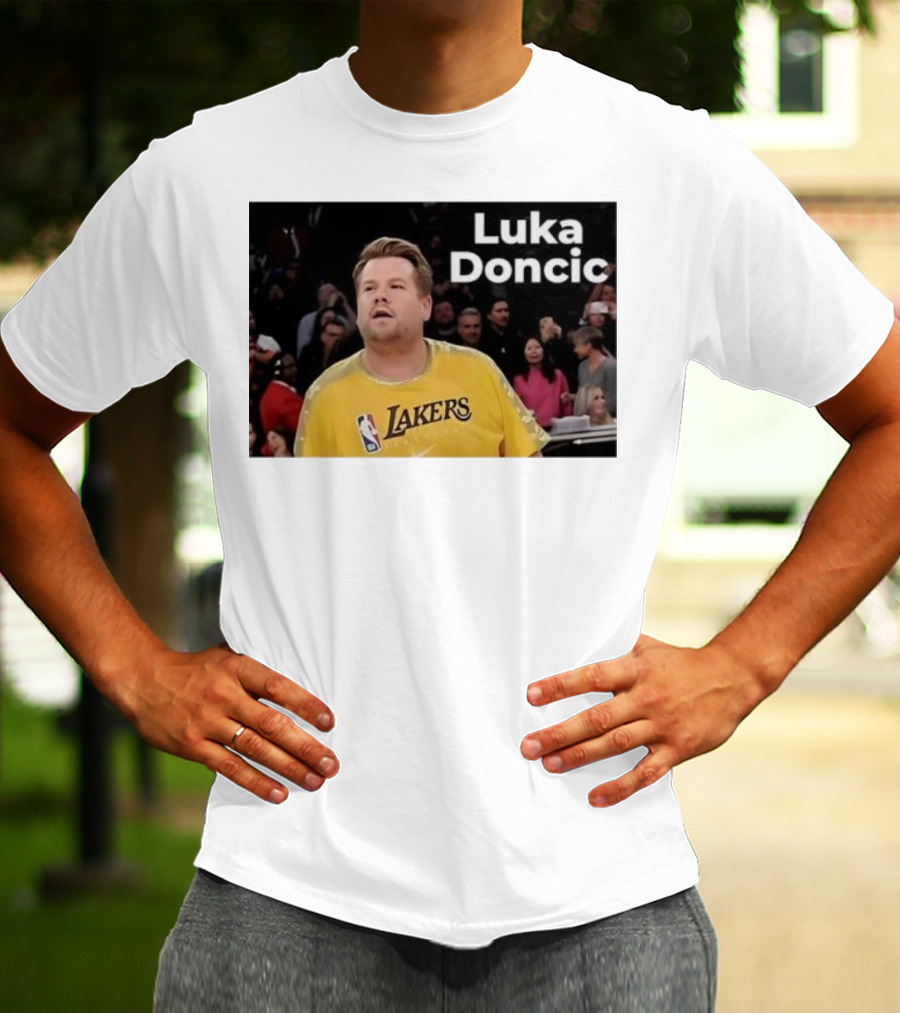 Luka Doncic James Corden Lakers NBA Fan T-Shirt