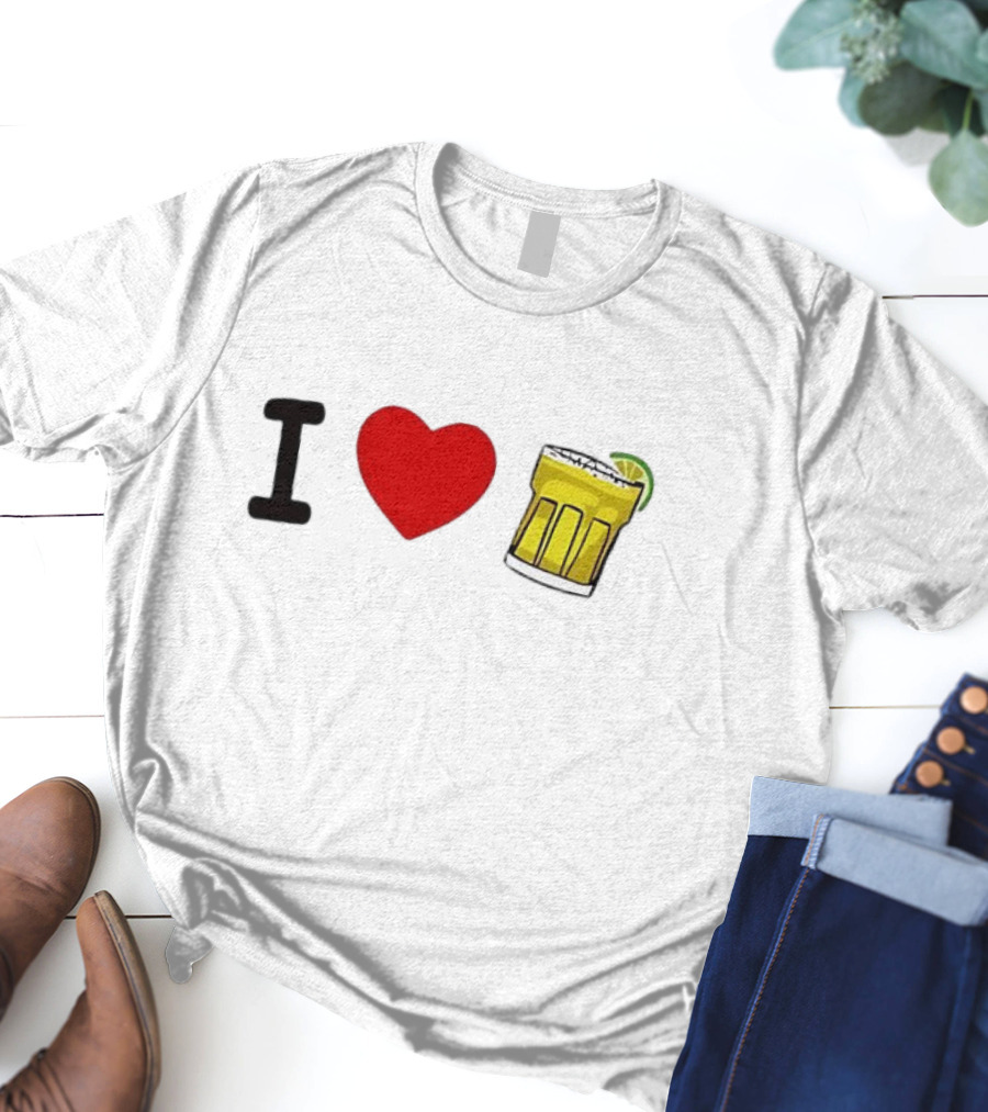 I Love Margarita Lime Cocktail T-Shirt