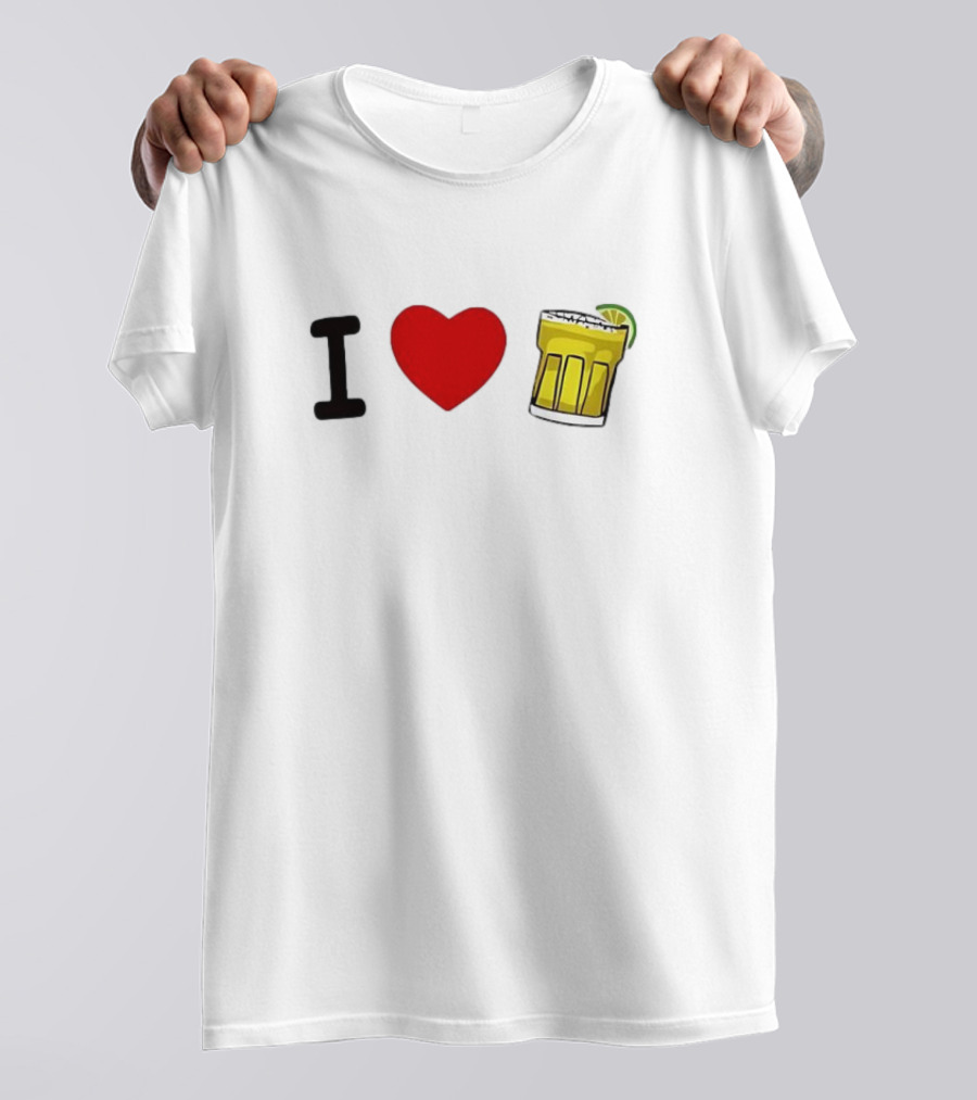 I Love Margarita Lime Cocktail T-Shirt