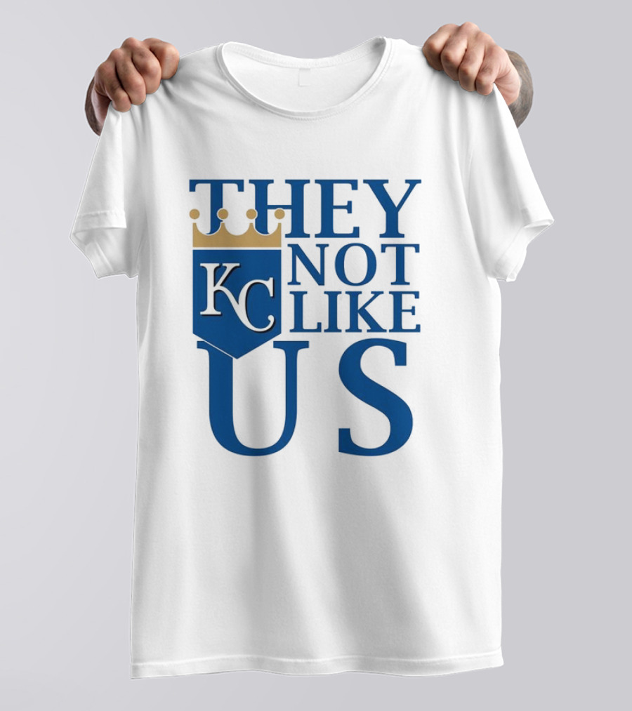 They Not Like Us KC Royals Crown Icon T-Shirt