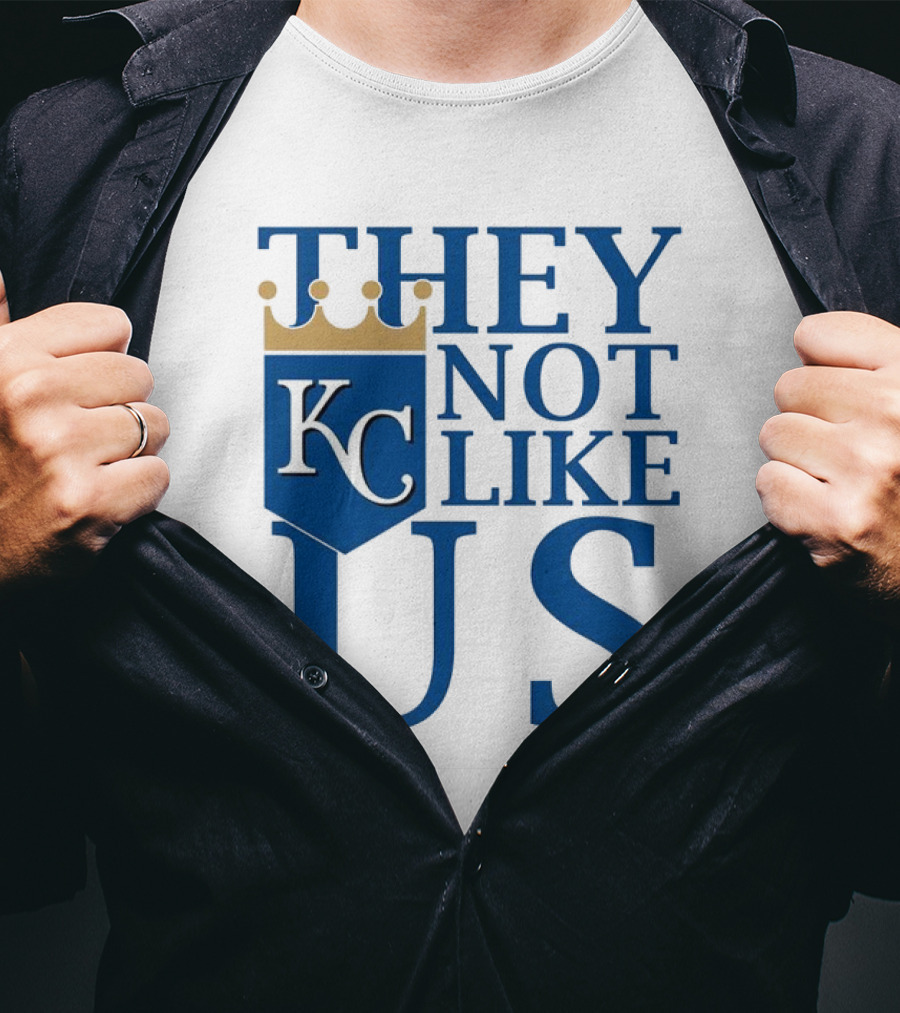They Not Like Us KC Royals Crown Icon T-Shirt