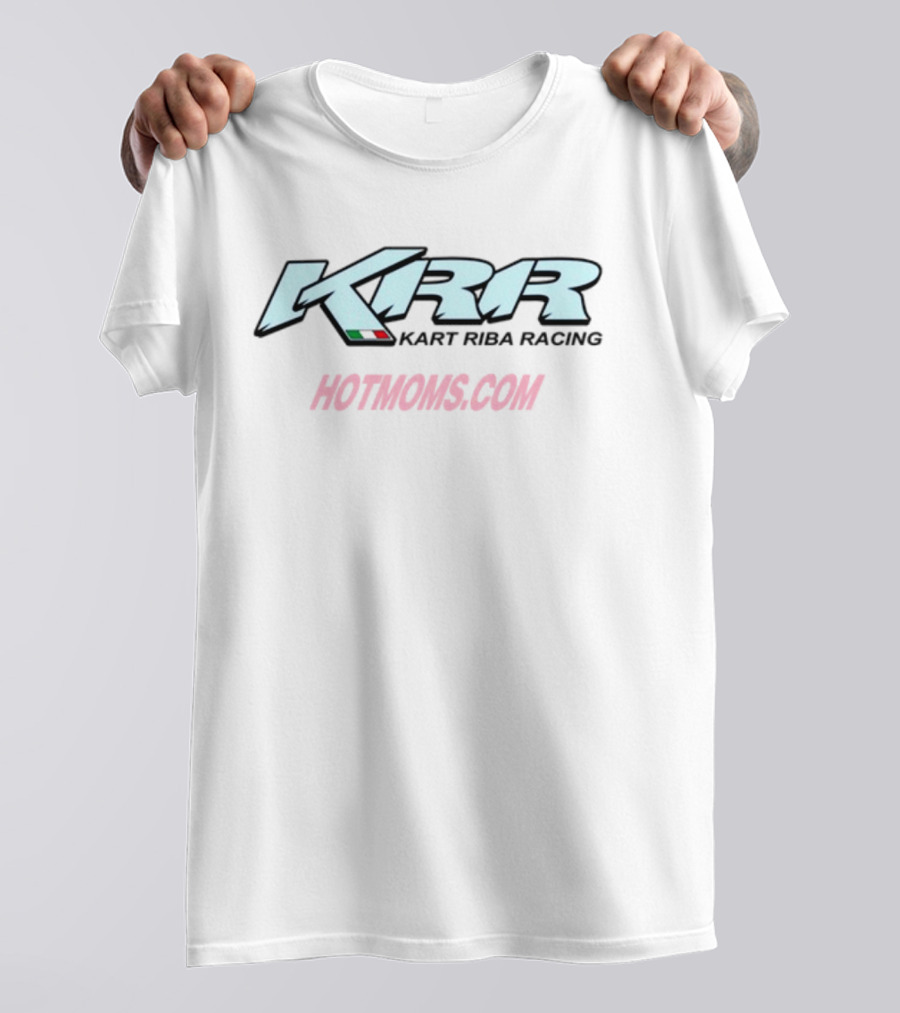 KRR Hotmoms.com Italian Flag Racing Apparel T-Shirt