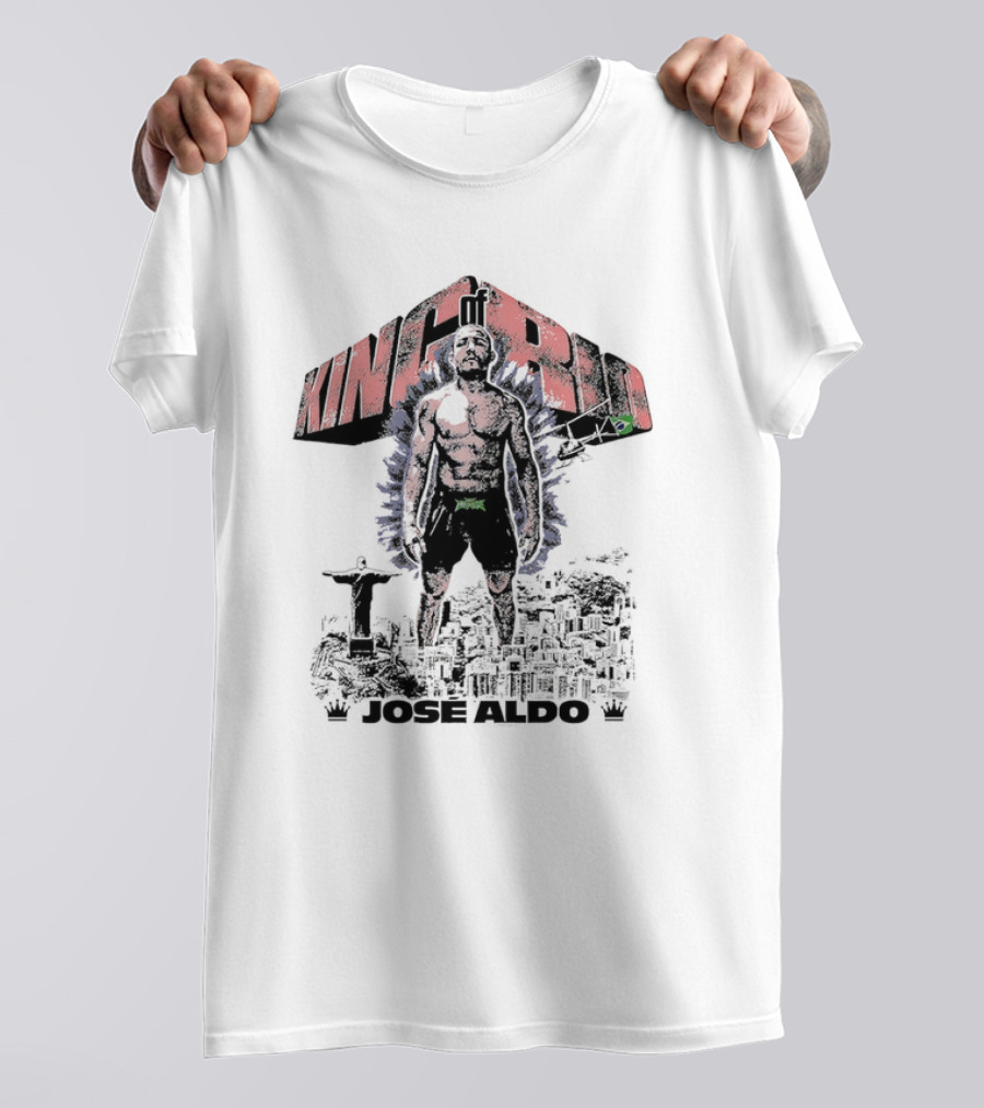 Brazil UFC King Of Rio José Aldo Retro Pose T-Shirt