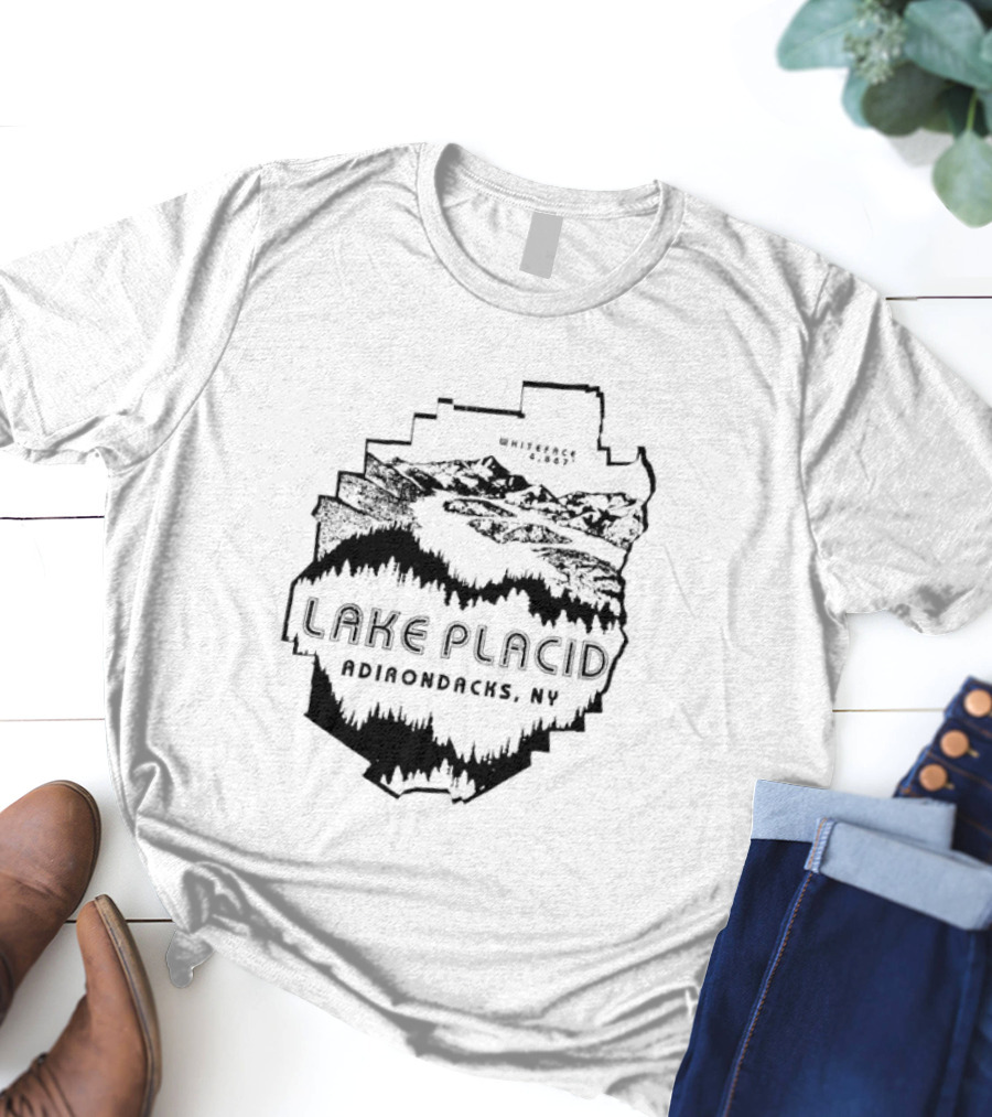 Lake Placid New York Adirondacks Hiking Forest Wilderness Exploration T-Shirt