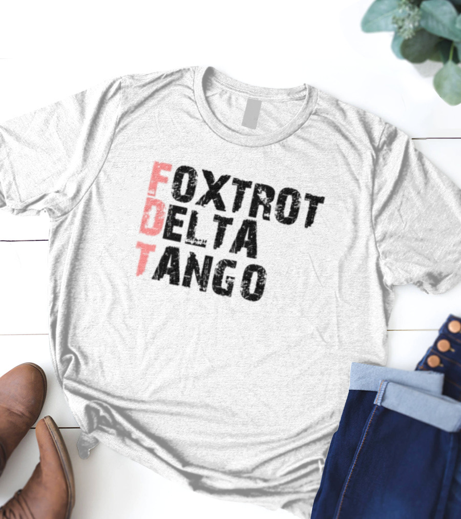Peter Shankman Foxtrot Delta Tango FDT Red Letters T-Shirt