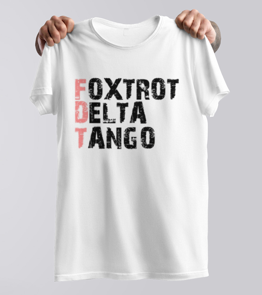 Peter Shankman Foxtrot Delta Tango FDT Red Letters T-Shirt