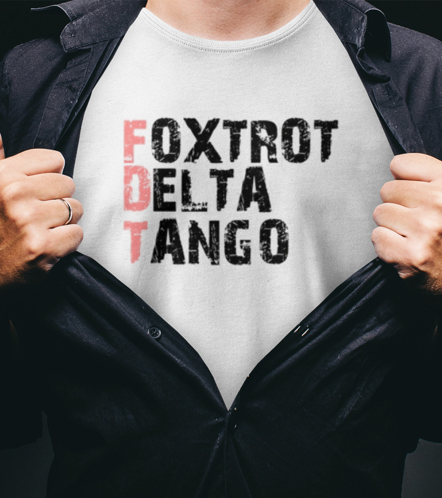 Peter Shankman Foxtrot Delta Tango FDT Red Letters T-Shirt