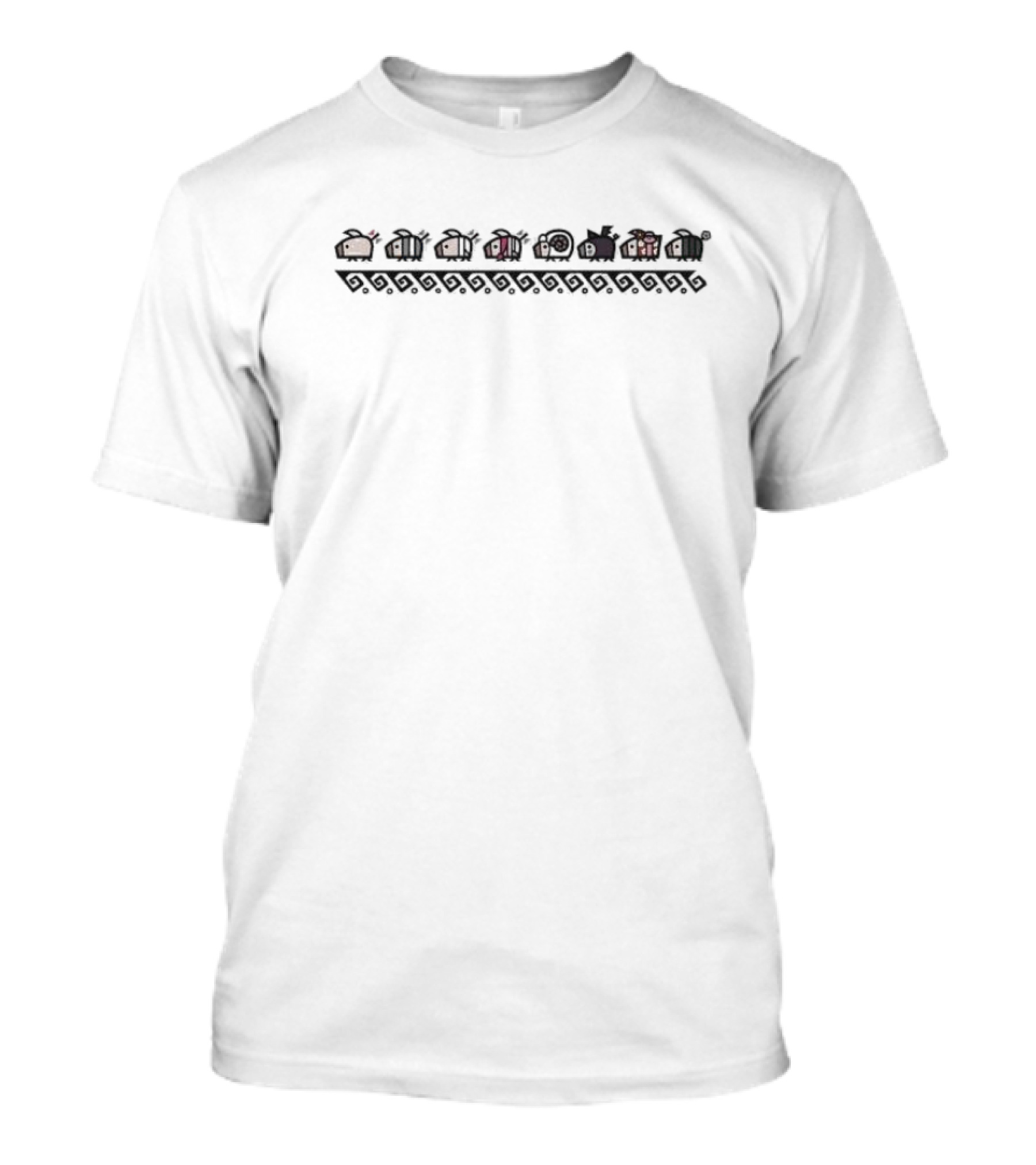 Monster Hunter World Poogie Pig Lineup T-Shirt