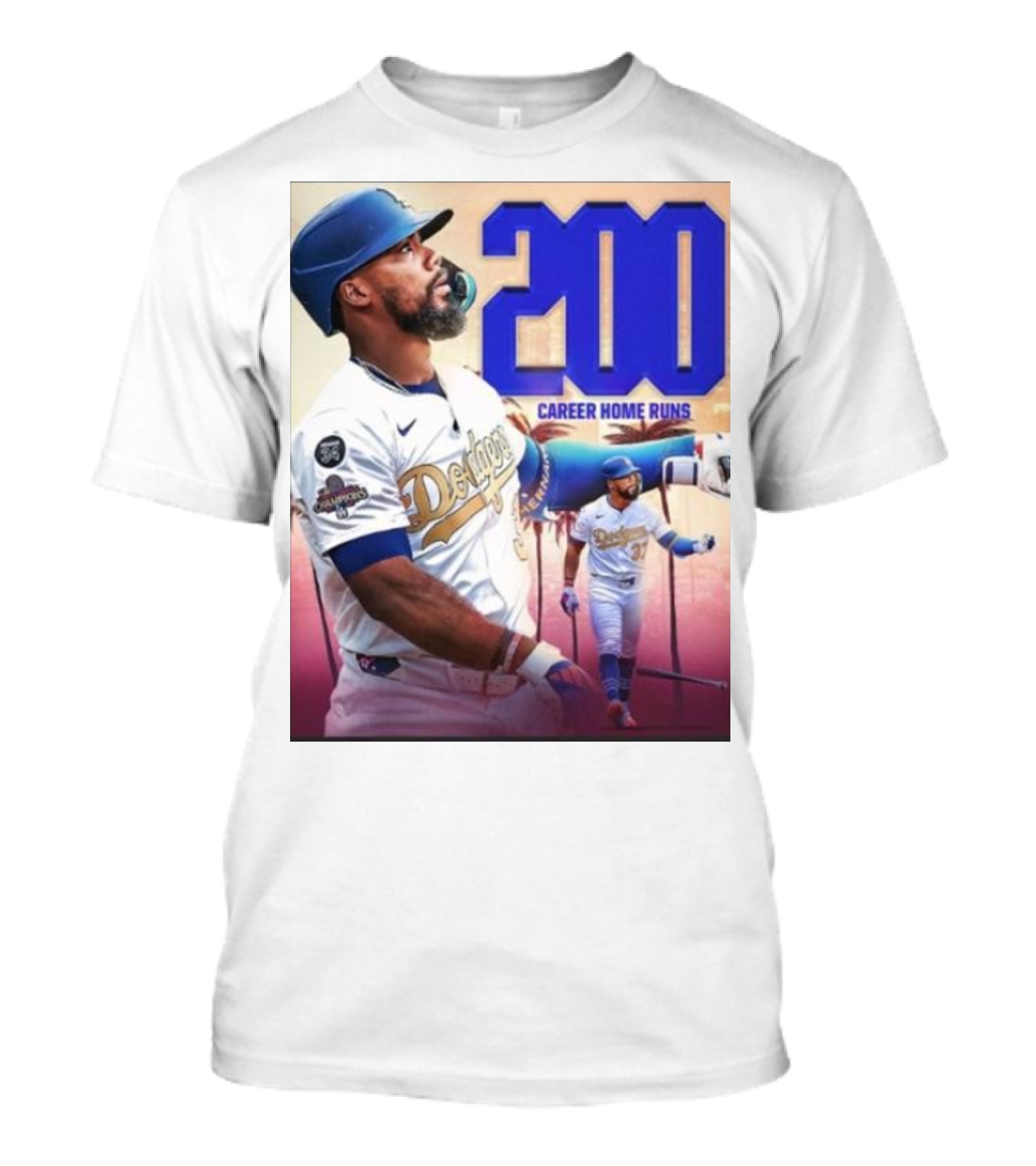 Los Angeles Dodgers Teoscar Hernandez 200 Career Home Runs Celebration T-Shirt
