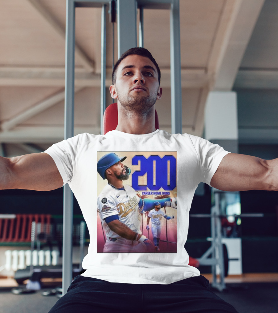 Los Angeles Dodgers Teoscar Hernandez 200 Career Home Runs Celebration T-Shirt