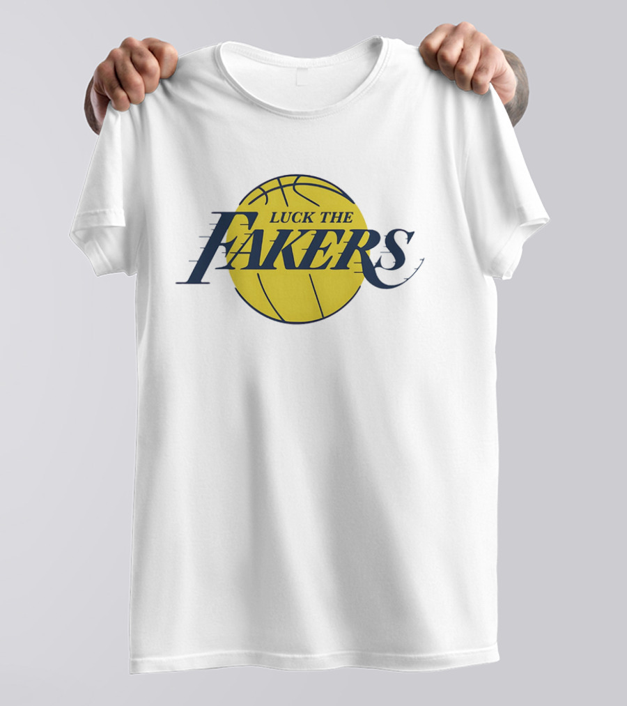Luck The Fakers Los Angeles Basketball Parody T-Shirt
