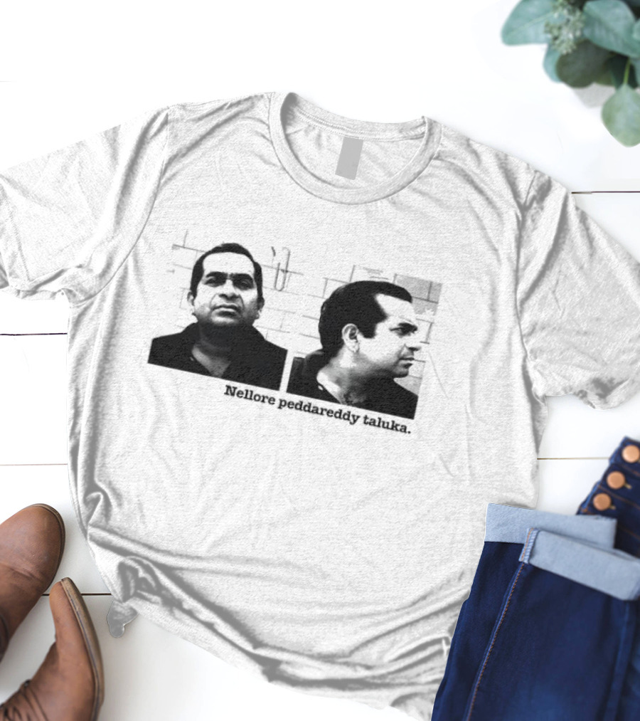 Nellore Pedda Reddy Taluka Vintage Photo Design T-Shirt
