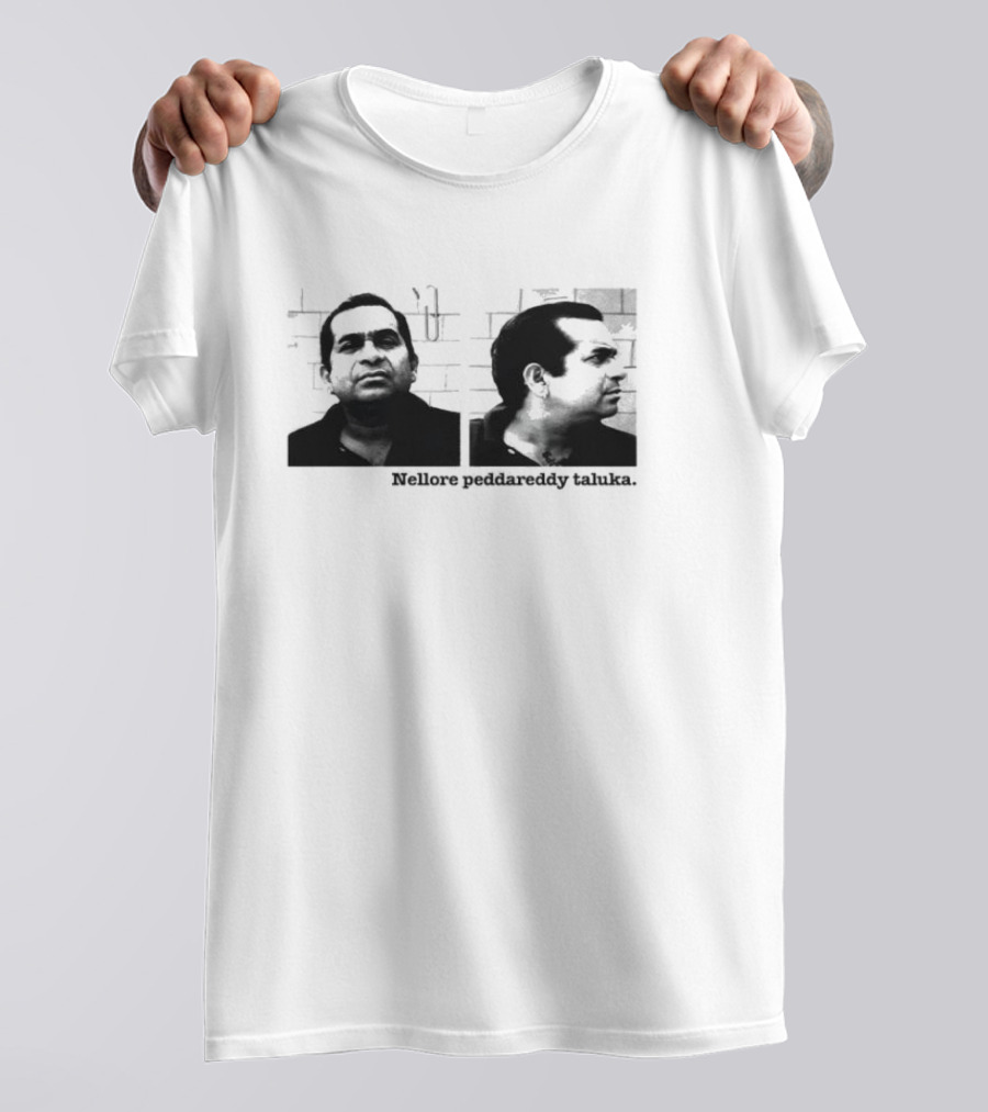 Nellore Pedda Reddy Taluka Vintage Photo Design T-Shirt