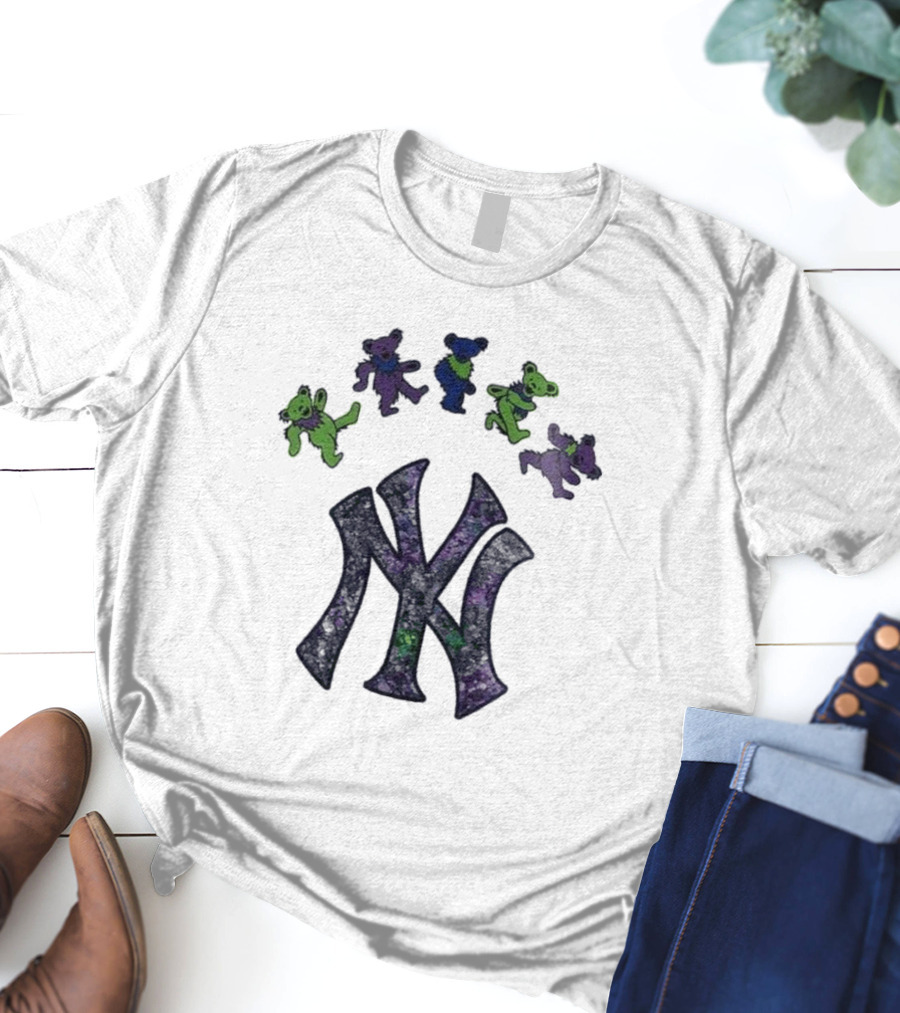 New York Yankees Grateful Dead Bears 2025 T-Shirt