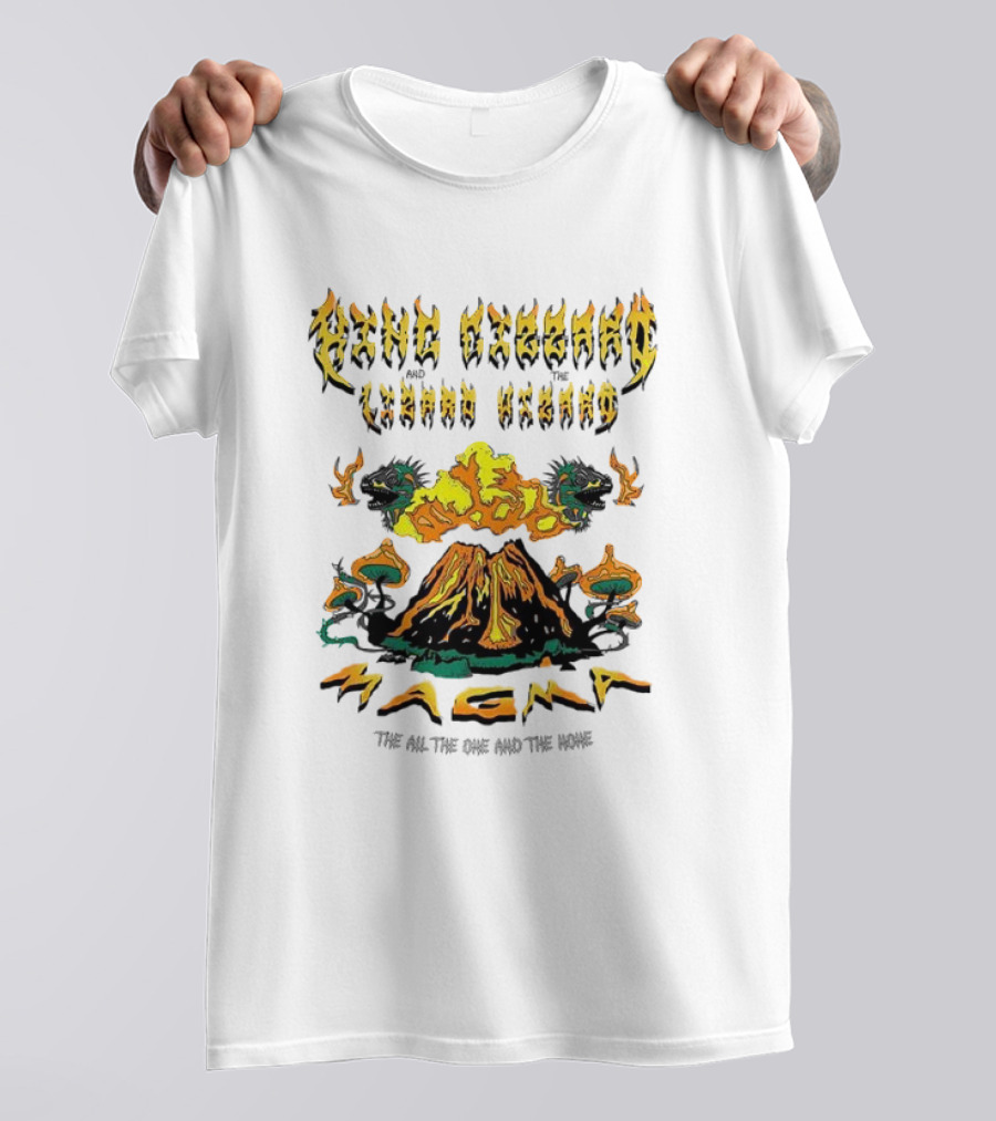 King Gizzard Lizard Wizard Magma Volcanic Imagery T-Shirt
