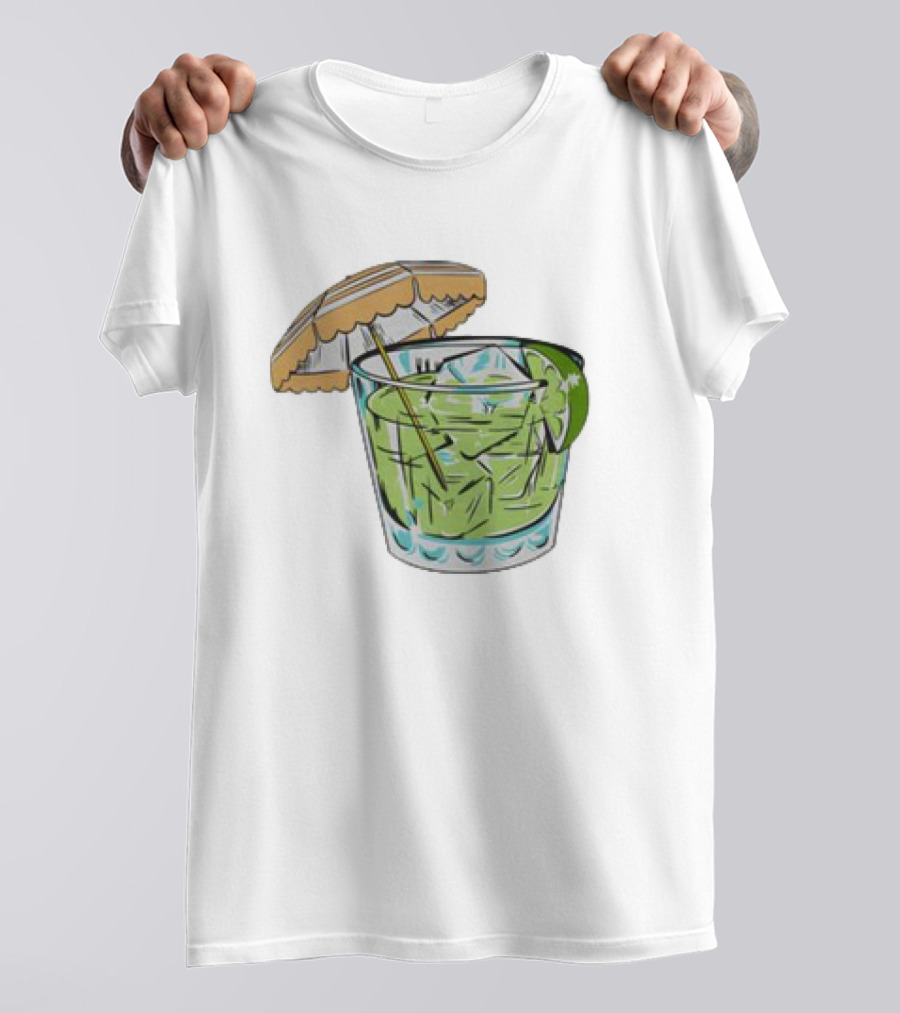 Margarita 818 Tequila Tropical Drink Umbrella Lime T-Shirt