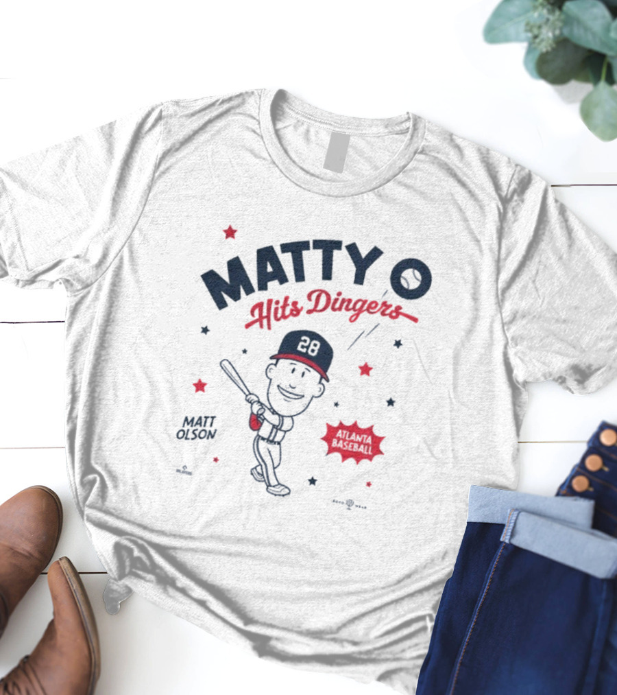 Matty O Hits Dingers Matt Olson Atlanta 28 T-Shirt