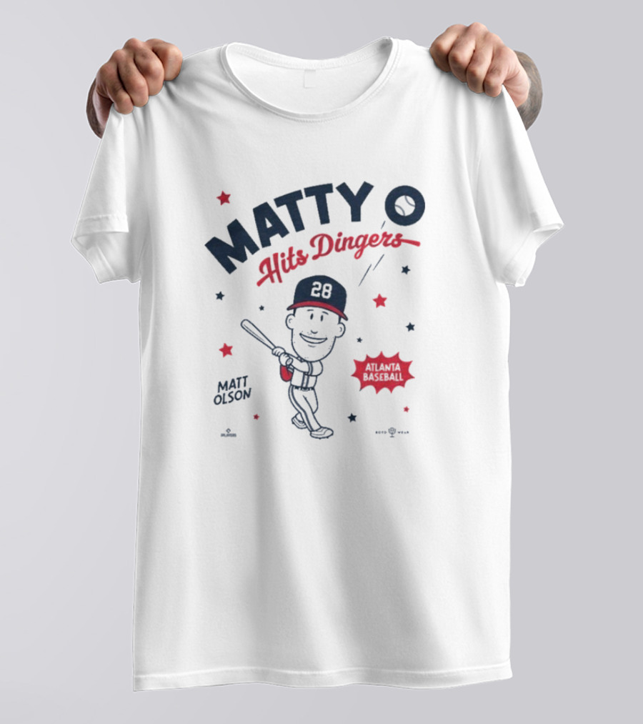 Matty O Hits Dingers Matt Olson Atlanta 28 T-Shirt