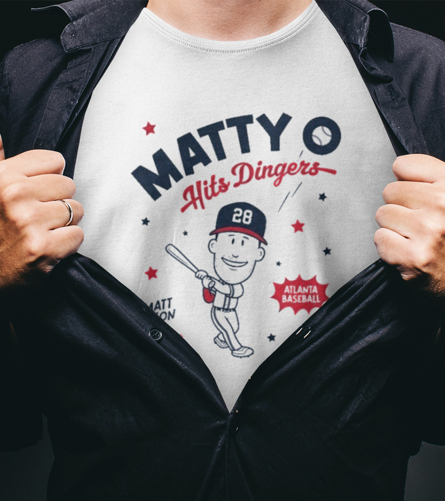 Matty O Hits Dingers Matt Olson Atlanta 28 T-Shirt
