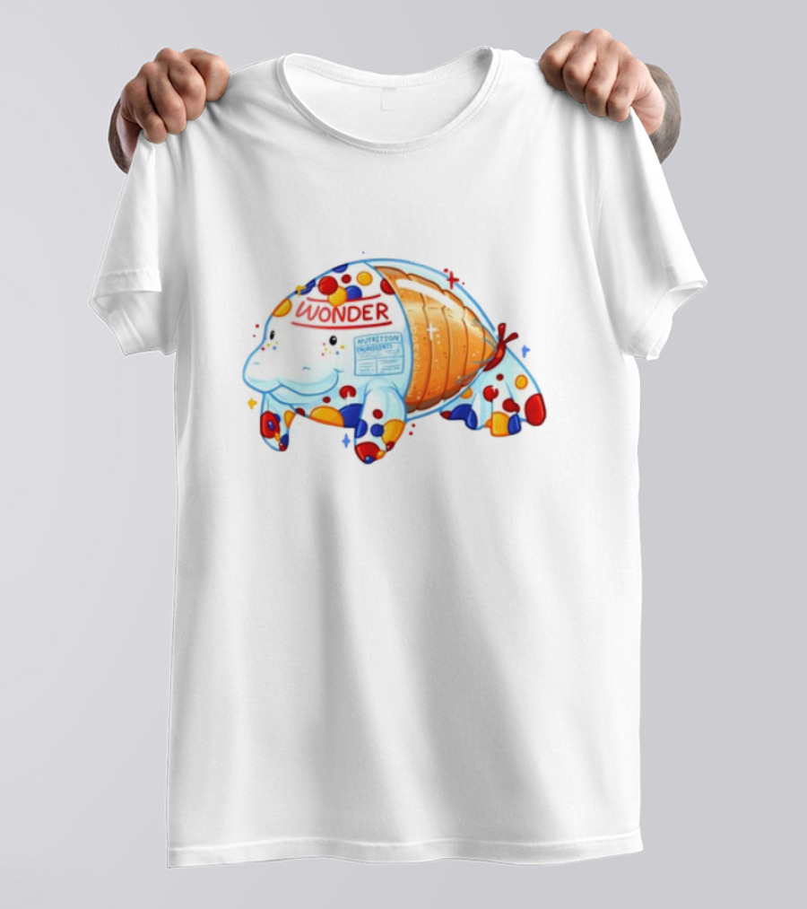 Oddarette Wonder Nutrition Ingredients Happy Manatee T-Shirt