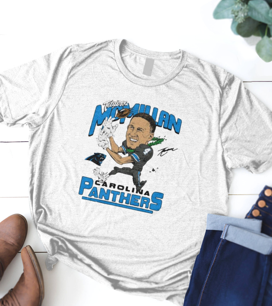 Tetairoa McMillan Carolina Panthers Signature T-Shirt