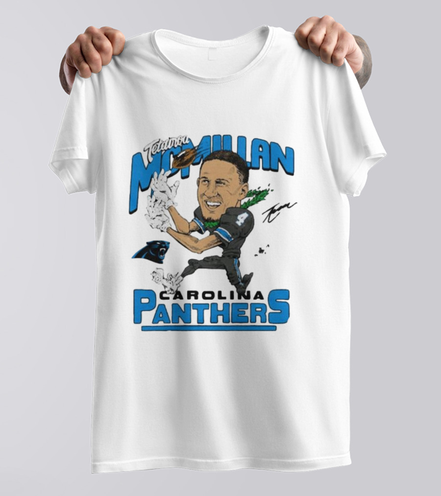 Tetairoa McMillan Carolina Panthers Signature T-Shirt