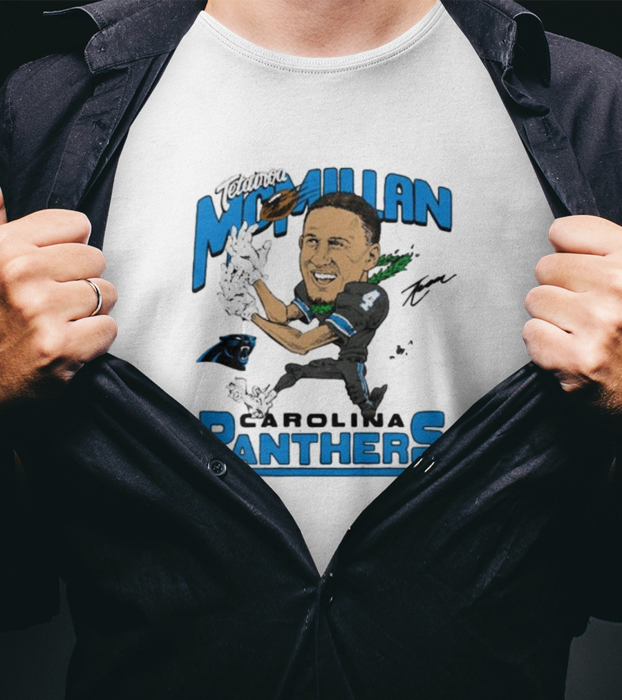 Tetairoa McMillan Carolina Panthers Signature T-Shirt